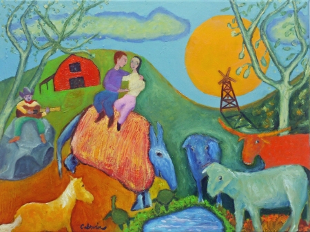 Sitting on the Armadillo by artist Craig IRVIN